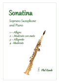 Sonatina for Soprano Sax and Piano cover